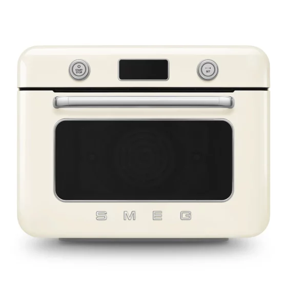 Mini Four Combine Vapeur Pose Libre Retro Creme SMEG