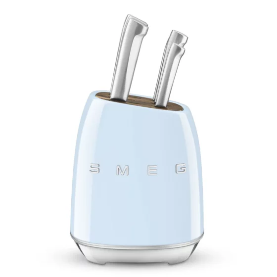 Bloc de Couteau Bleu Pastel Smeg KBSF02PB