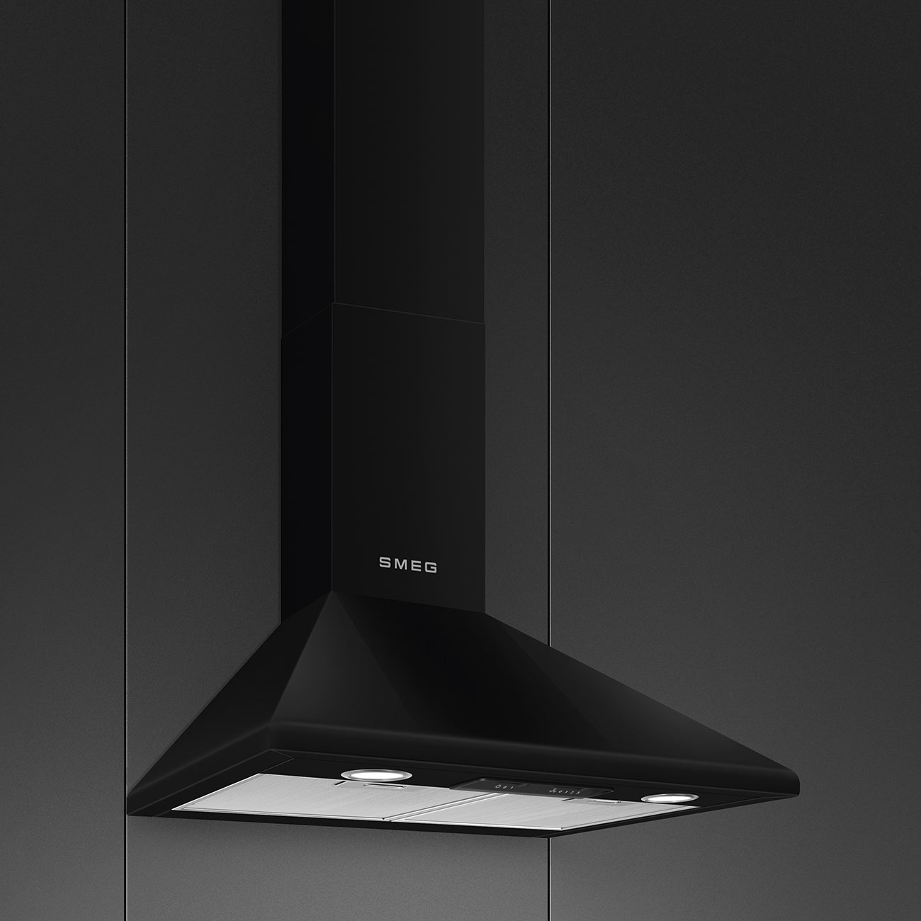 Hotte Décorative Murale Noir 60 cm SMEG – Image 2
