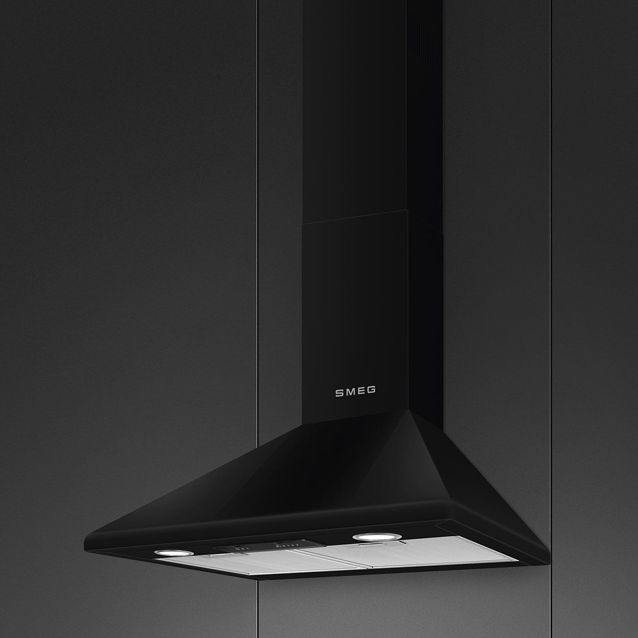 Hotte Décorative Murale Noir 60 cm SMEG – Image 3