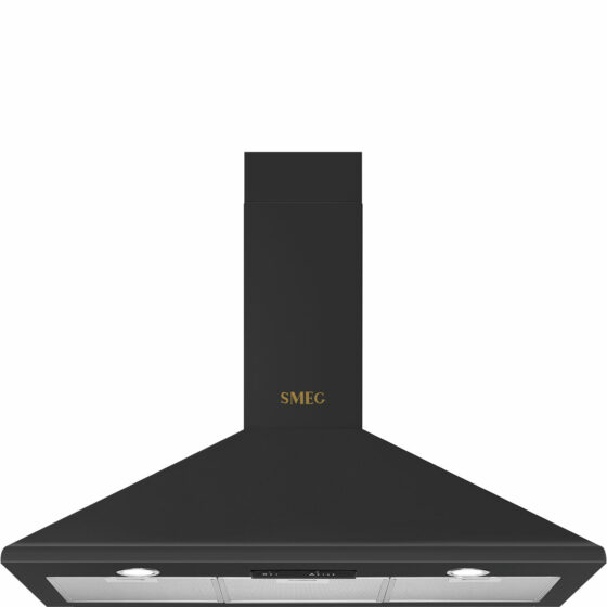 Hotte Décorative Murale Anthracite 90 cm SMEG