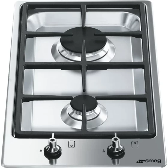 Domino à gaz 2 Feux 30cm Classica Smeg PGF32G