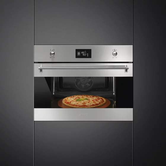 Four compact Pyrolyse Pizza 45 cm SMEG – Classica Inox