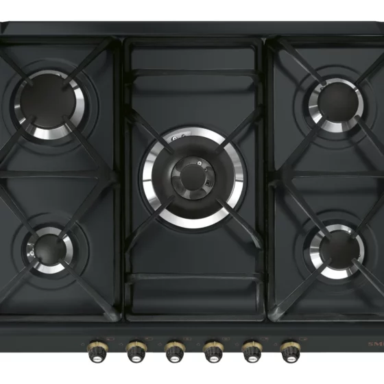 Plaque de Cuisson Gaz Anthracite Cortina Smeg SR775AO