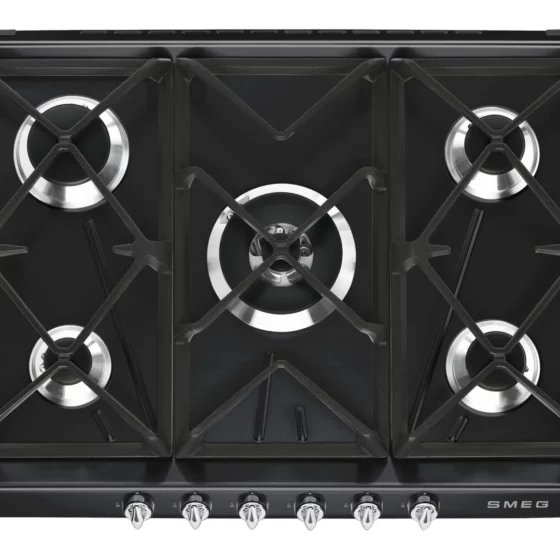 Plaque à gaz 75cm Victoria Noir Smeg SR975NGH