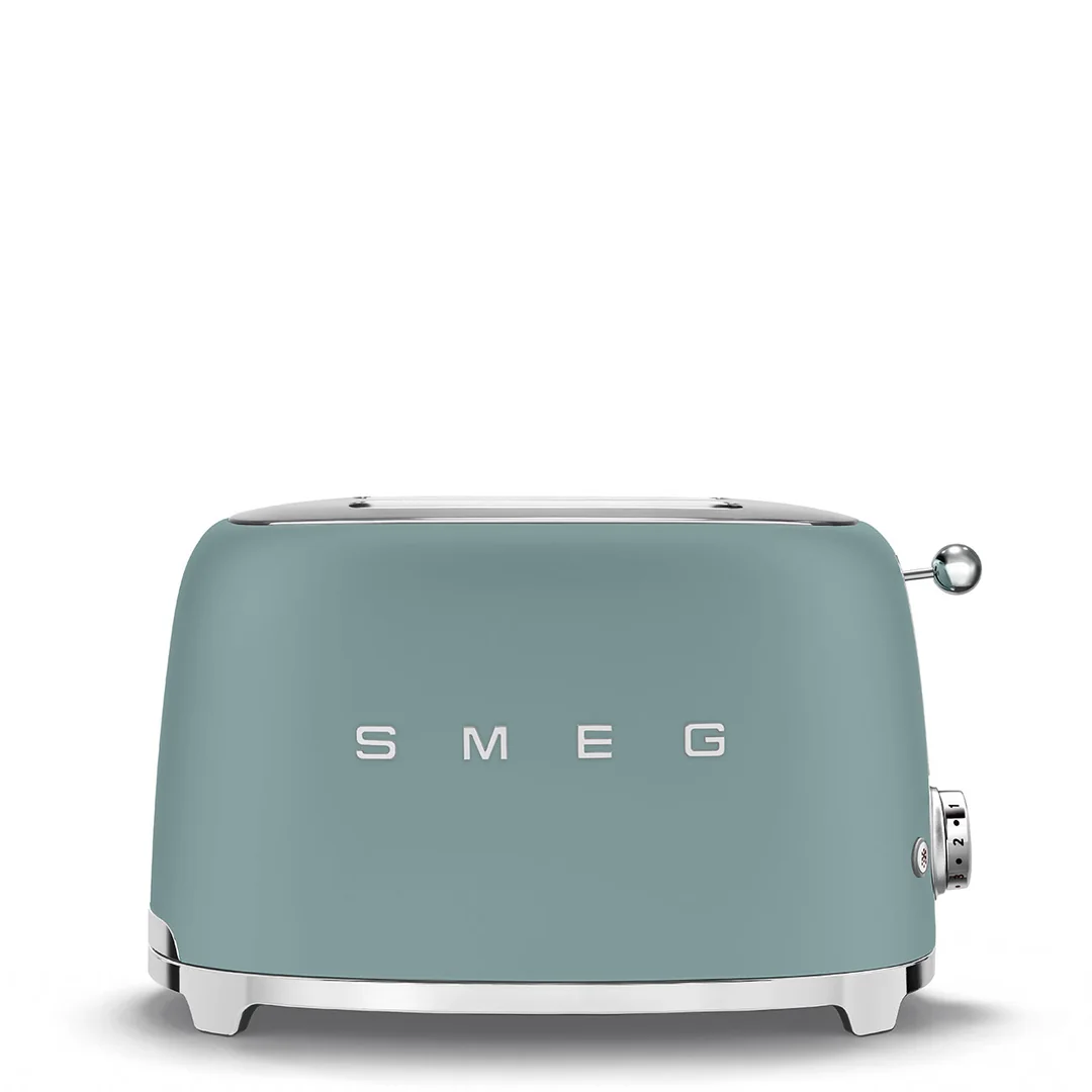 Grille-pain Vert Émeraude Mat Smeg TSF01EGMEU