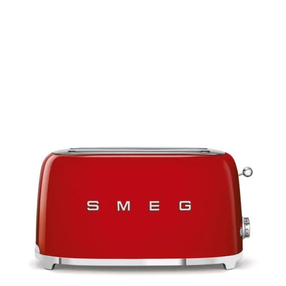 Grille-pain Quatre Tranches Rouge Smeg TSF02RDEU