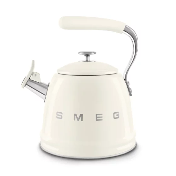Bouilloire Sifflante Crème Smeg WKF01CR