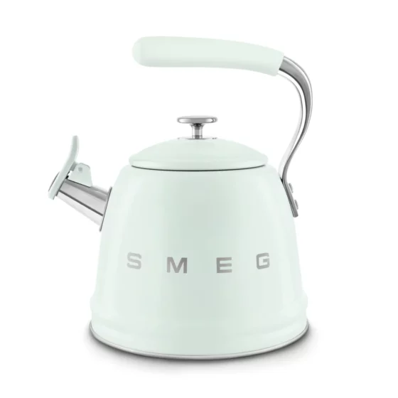 Bouilloire Sifflante Vert d'eau Smeg WKF01PG